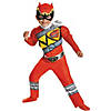 Boy's Classic Muscle Red Ranger Dino Costume Image 1