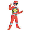 Boy's Classic Red Ranger Dino Costume - Small Image 1