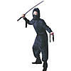 Boy's Deluxe Black Ninja Costume - Small Image 1