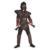 Boy's Red Skull Warrior Ninja Costume - Small Image 1