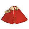 Boy's Red Wise Man's Cape with Crown Costume Image 2