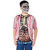 Boy's Skeleton with Guts Shirt Costume Image 1