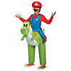 Boy's Super Mario Bros.&#8482; Mario Riding Yoshi Costume - Up to Size 8 Image 1