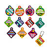 Brag Tag Backpack Clip Keychains - 12 Pc. Image 1