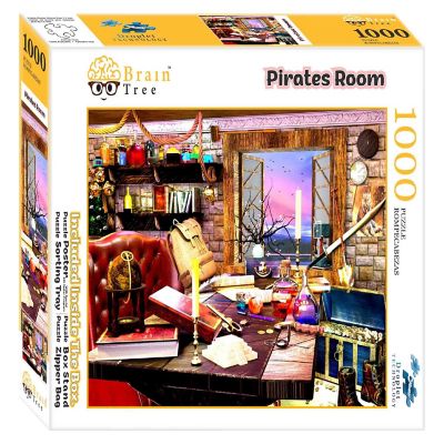 Brain Tree-Pirates Room 1000 Piece Puzzle for Adults 27.5&#8221;Lx19.5&#8221;W Image 1