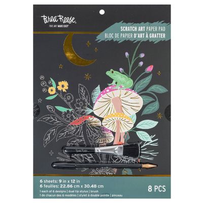 Brea Reese: Scratch Art Kit - Mythical Animals - 6 Designs Image 1