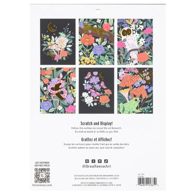 Brea Reese: Scratch Art Kit - Mythical Animals - 6 Designs Image 1
