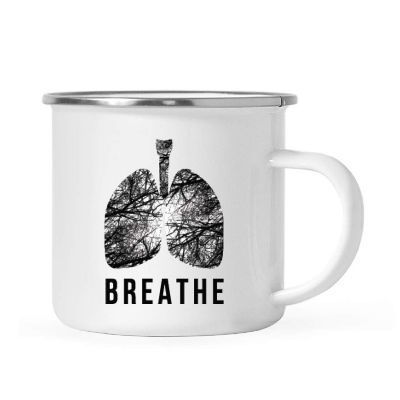 Breathe Minimal Lungs 11oz Campfire Mug Image 1