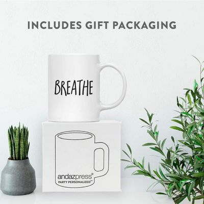 Breathe Yoga Ceramic Mug Image 2