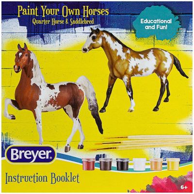 Breyer Paint Your Own Horses DIY Set  Quarter Horse & Saddlebred Image 1