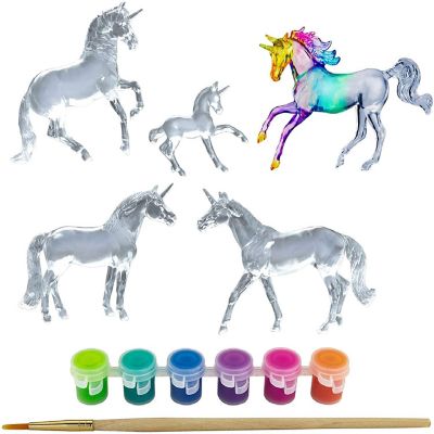 Breyer Suncatcher Unicorns Paint & Play DIY Set Image 1