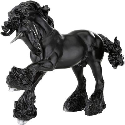 Breyer Traditional 1:9 Scale Model Horse  Obsidian Unicorn Stallion Image 1