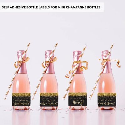 Bridesmaid Proposal Black Gold 20pk Image 2