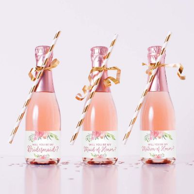 Bridesmaid Proposal Peach Roses 20pk Image 1