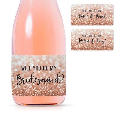 Bridesmaid Proposal Rose Gold 20pk Image 1