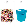 Bright Colored Buckets with Candy Parade Kit - 1004 Pc. Image 1