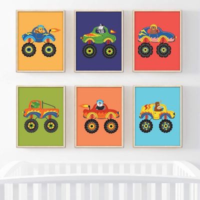 Bright Colorful Monster 6Pack 8.5x11in Image 1