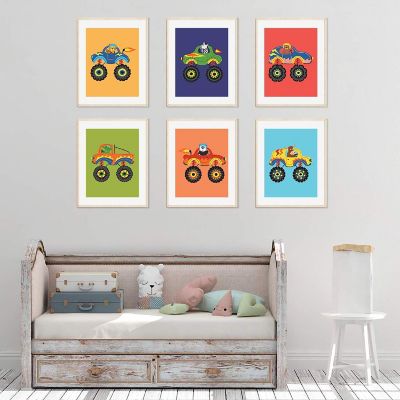 Bright Colorful Monster 6Pack 8.5x11in Image 2