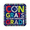 Bright Congrats to Our Amazing Grad Square Paper Dinner Plates - 25 Ct. Image 1