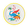 Bright Dinosaur Party Paper Dinner Plates - 8 Ct. Image 1