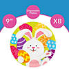 Bright Easter Bunny Paper Dinner Plates - 8 Ct. Image 1