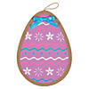 Bright Easter Egg Burlap Door Sign Image 1
