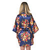 Bright Navy Floral Robe Image 2