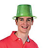 Bright Neon Glitter Top Hats - 12 Pc. Image 1