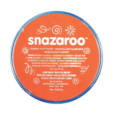 Bright Orange Snazaroo Face Paint Costume Accessory Image 1