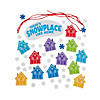 Bright Snowy Winter Village Mobile Craft Kit - Makes 12 Image 1