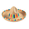 Bright Stripe Sombreros - 12 Pc. Image 1