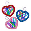 Bright Valentine&#8217;s Day Heart Suncatcher Craft Kit - Makes 12 Image 1