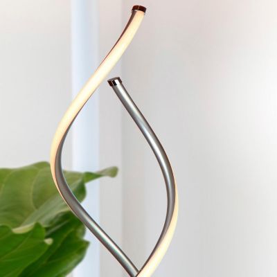 BRIGHTECH 60" EMBRACE SILVER FLOOR LAMP Image 1