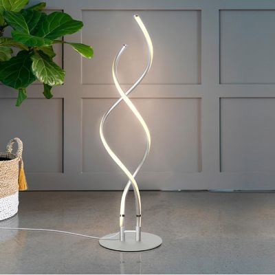 BRIGHTECH 60" EMBRACE SILVER FLOOR LAMP Image 2