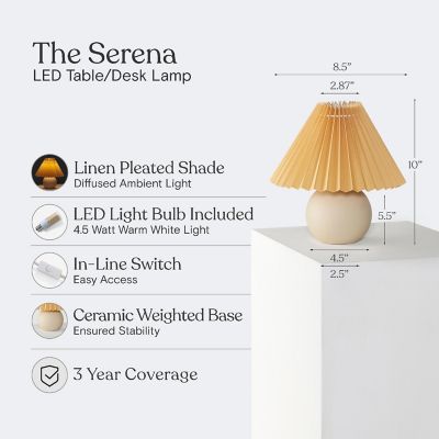 Brightech Serena Ceramic LED Table Lamp Image 2