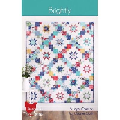 Brightly Quilt Pattern  Pre cut friendly 60 x 72  by Cluck Cluck Sew Image 1
