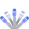 Brite Star 150 Blue and White LED Swag Christmas Lights - 7.5 ft White Wire Image 1