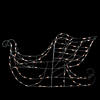 Brite Star - 42" Lighted White Sleigh Christmas Outdoor Decor - Clear Lights Image 1