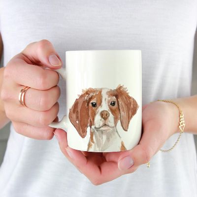 Brittany Spaniel Up Close Ceramic Mug Image 1