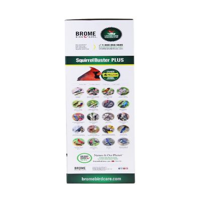 Brome Squirrel Buster Plus Bird Feeder w Cardinal Perch Ring 1024 - Squirrel Proof Image 2