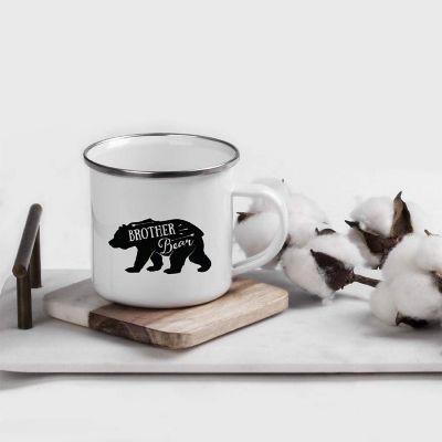 Brother Bear Cub Metal Camping Mug Image 1