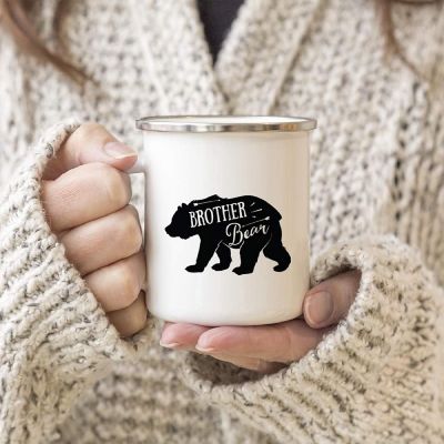 Brother Bear Cub Metal Camping Mug Image 1
