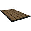 Brown and Black Brick Rectangular Doormat 18" x 29.5" Image 4