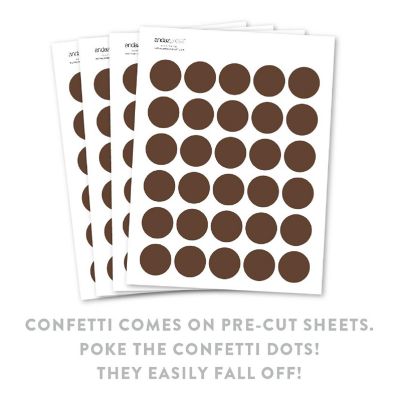 Brown Confetti 180-Pack Image 1