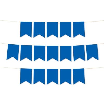 Brown Pennant Banner - 4 x 5.5 Inch Image 1