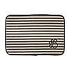 Brown Striped  Embroidered Paw Pet Mat Image 1