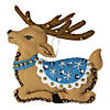 Bucilla Felt Ornaments Applique Kit Set Of 6-Festive Reindeer Image 1