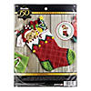 Bucilla Felt Stocking Applique Kit 18" Long-Holiday Teddy Image 1