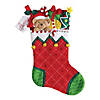 Bucilla Felt Stocking Applique Kit 18" Long-Holiday Teddy Image 1