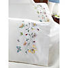 Bucilla Stamped Embroidery Pillowcase Pair 20"X30"- Butterflies In Flight Image 1